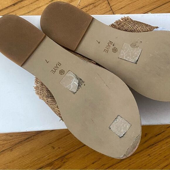 Raye Couer Sandals in Natural tan slides shoes Revolve Sz 7 - Picture 9 of 11